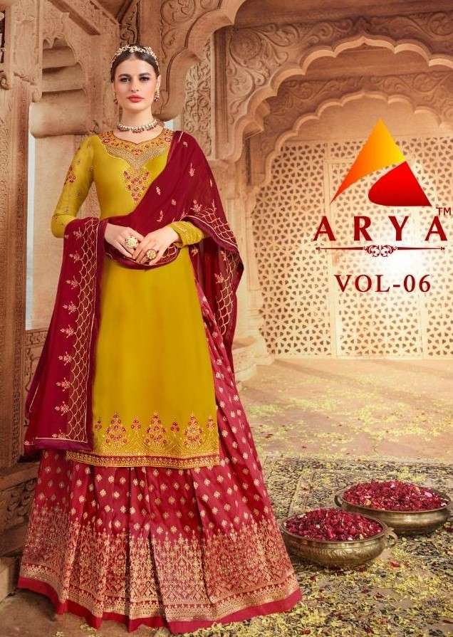 Buy Arya Vol 6 Kesari Designer Party Wear Salwar Suit